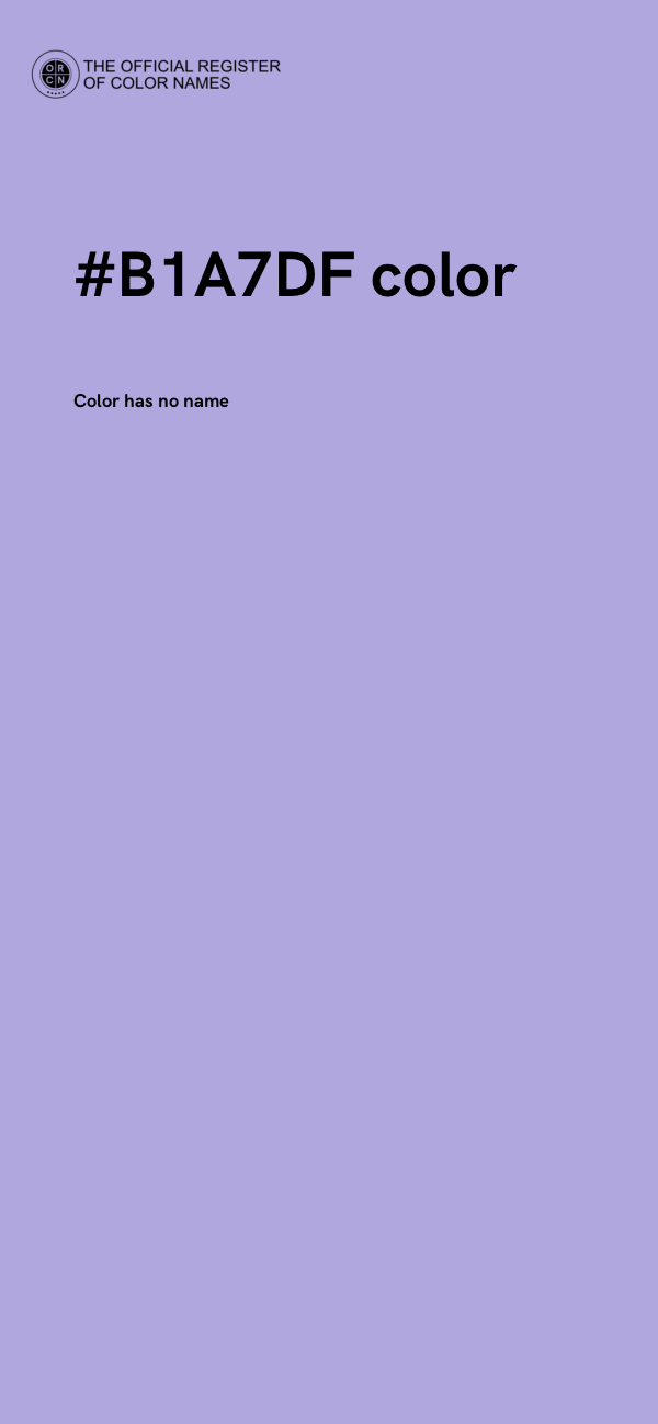 #B1A7DF color image
