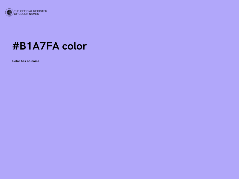 #B1A7FA color image