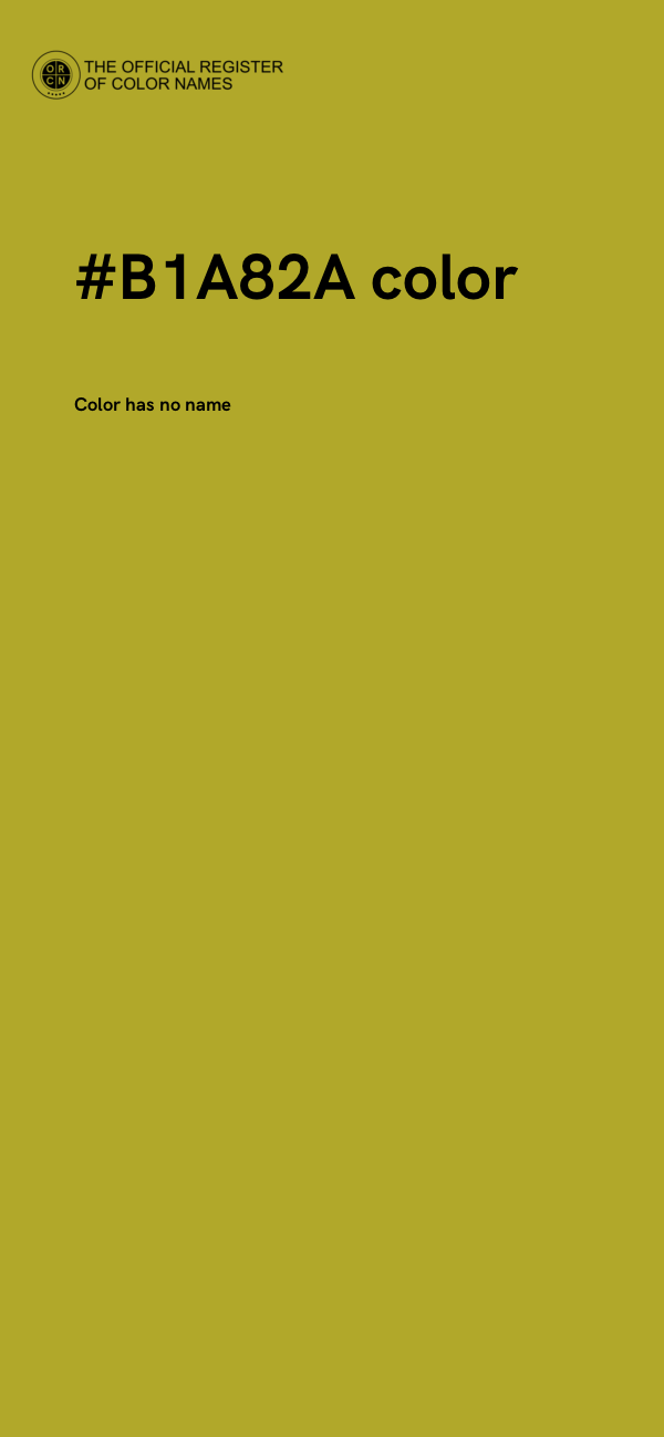 #B1A82A color image