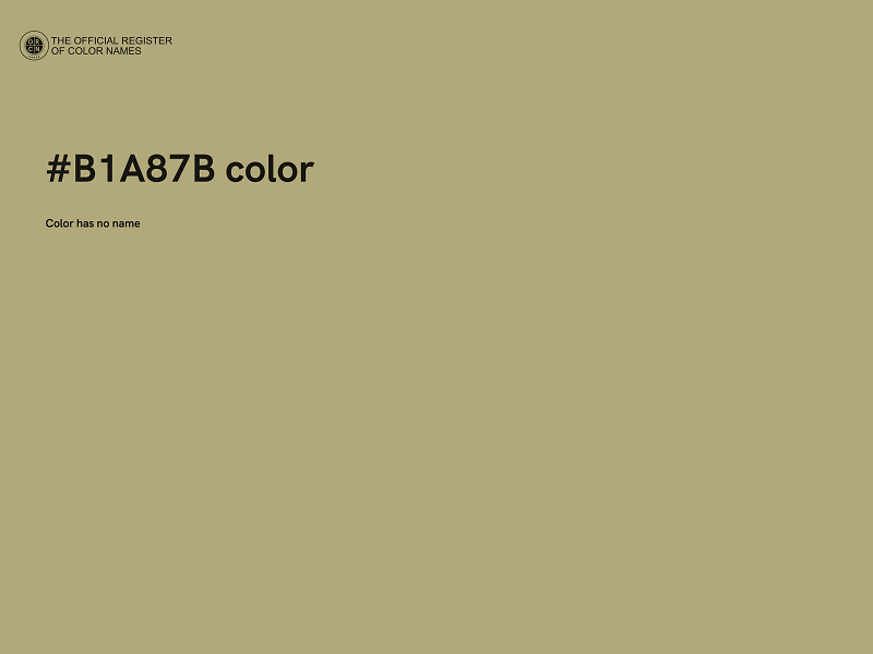 #B1A87B color image