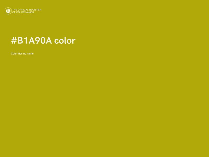 #B1A90A color image
