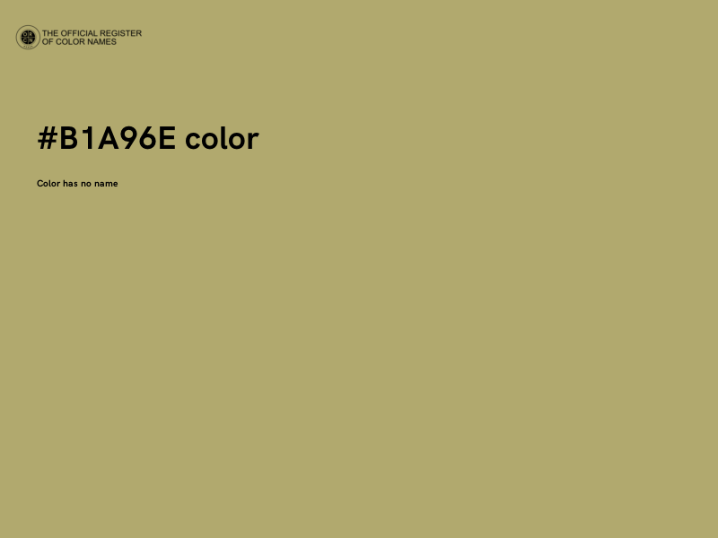 #B1A96E color image