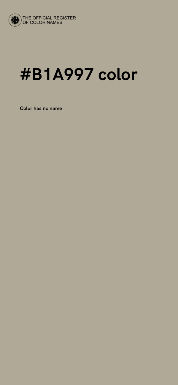 #B1A997 color image