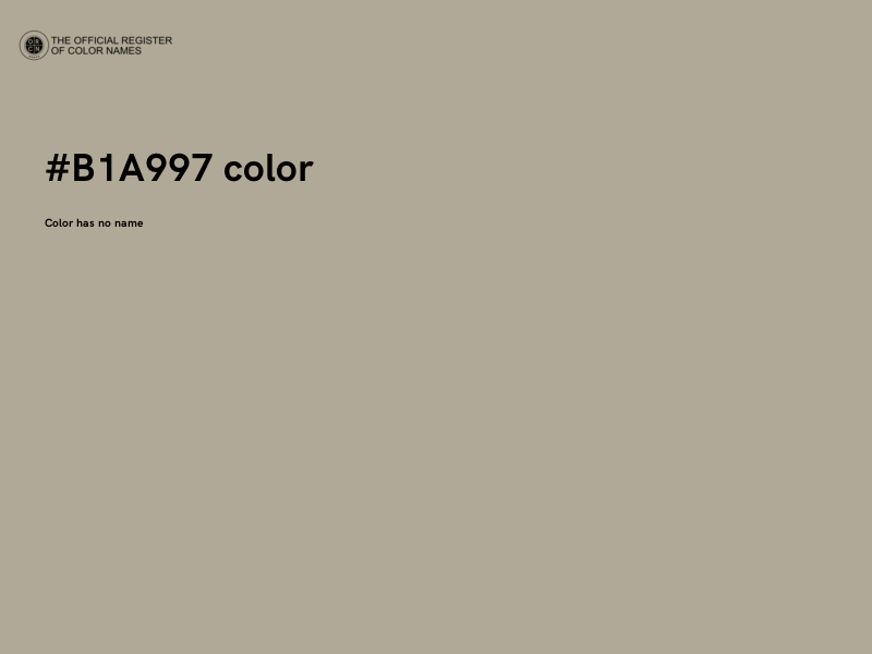 #B1A997 color image