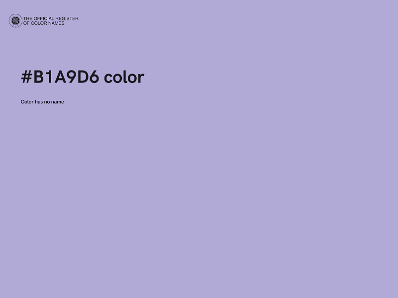 #B1A9D6 color image