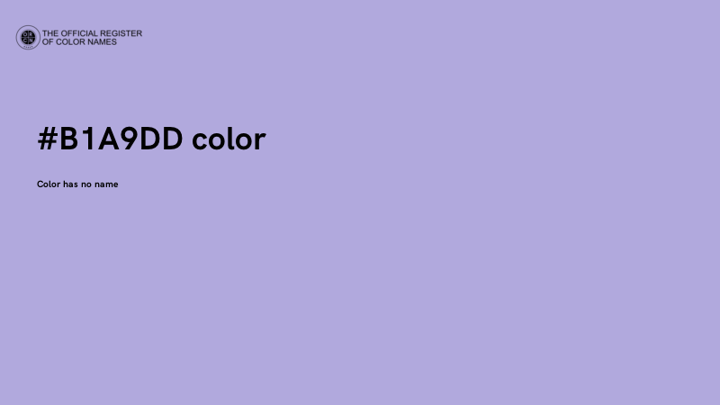 #B1A9DD color image