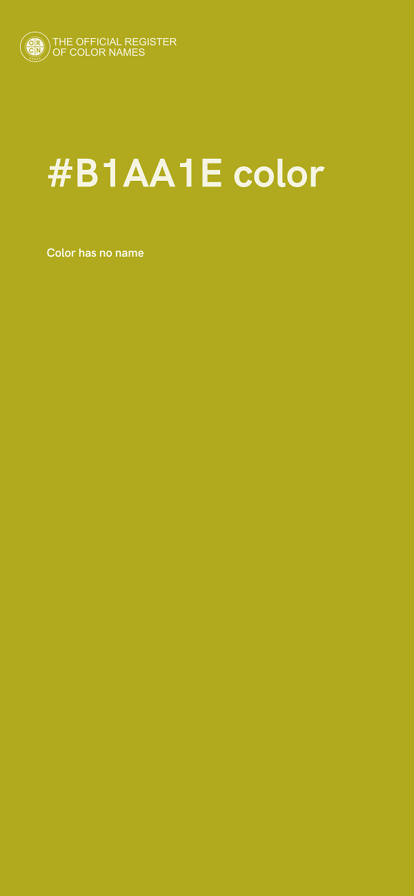 #B1AA1E color image