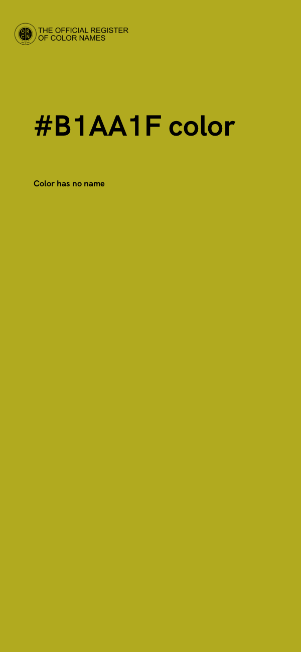 #B1AA1F color image