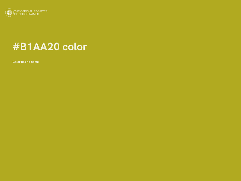 #B1AA20 color image