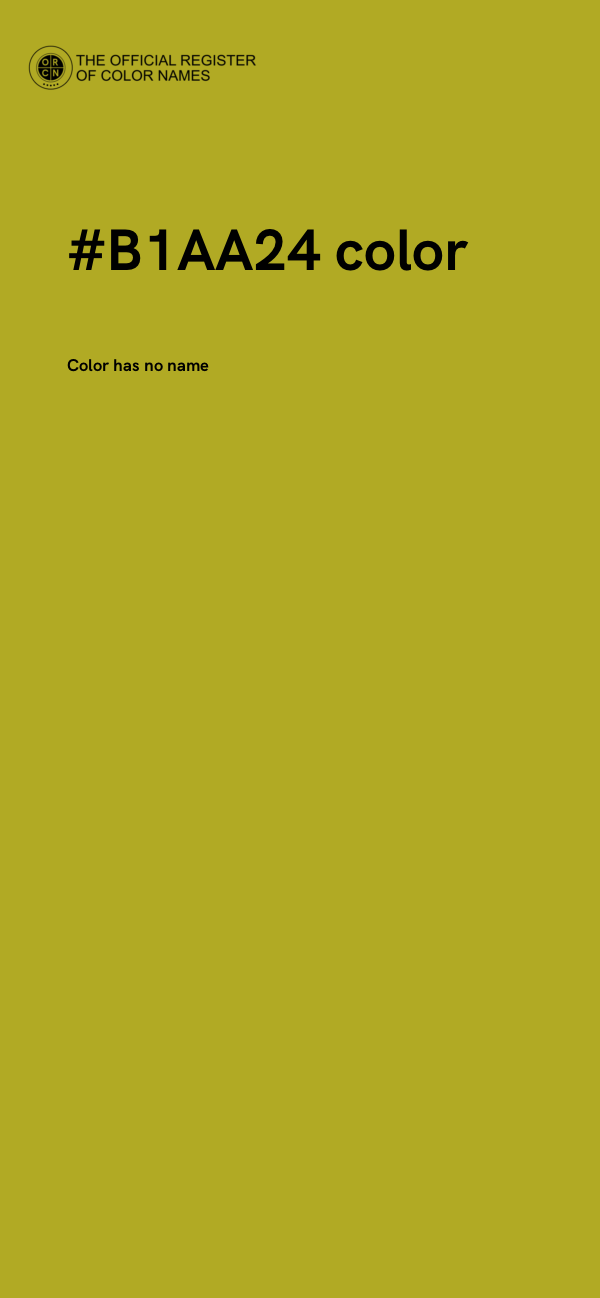 #B1AA24 color image
