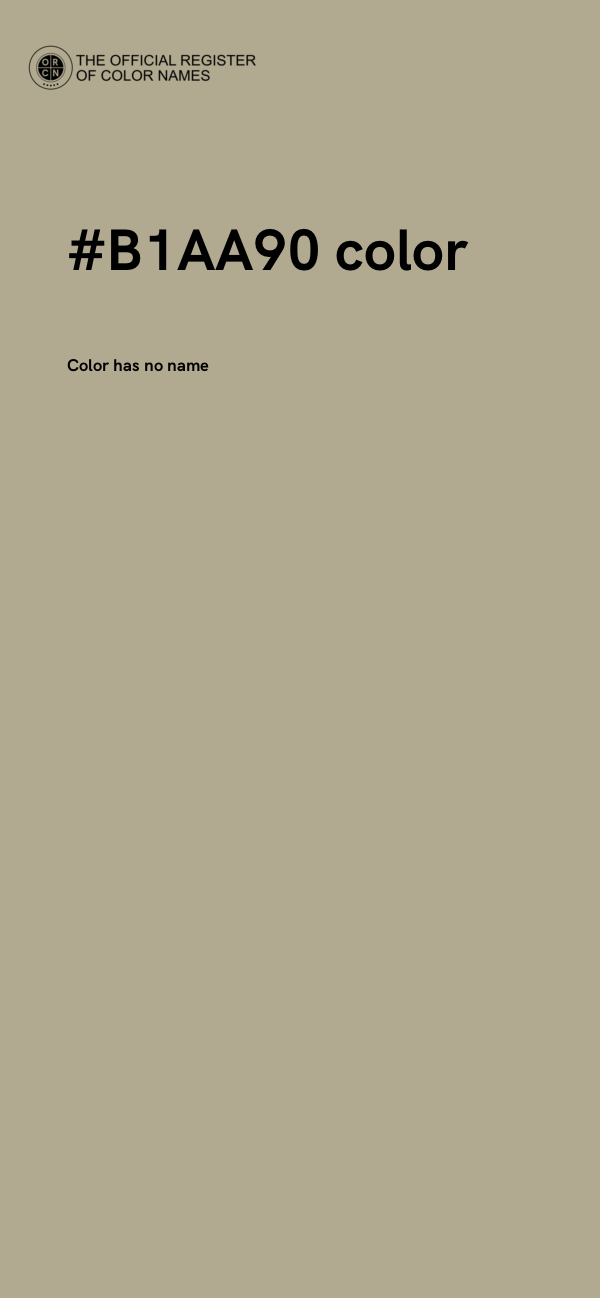 #B1AA90 color image