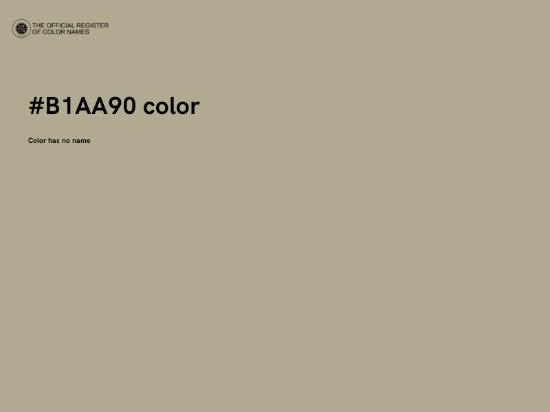 #B1AA90 color image