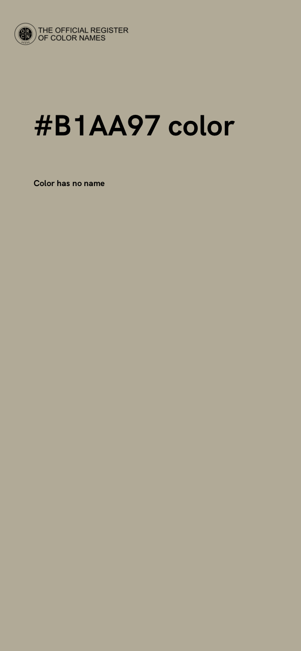 #B1AA97 color image