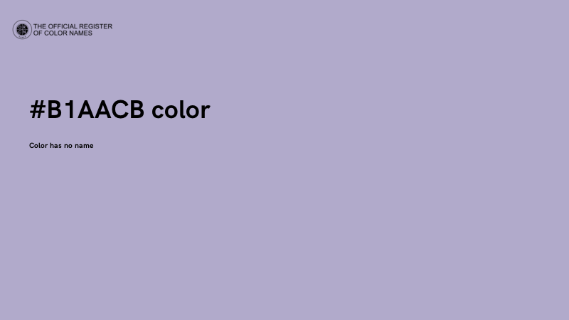 #B1AACB color image