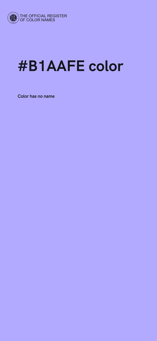 #B1AAFE color image