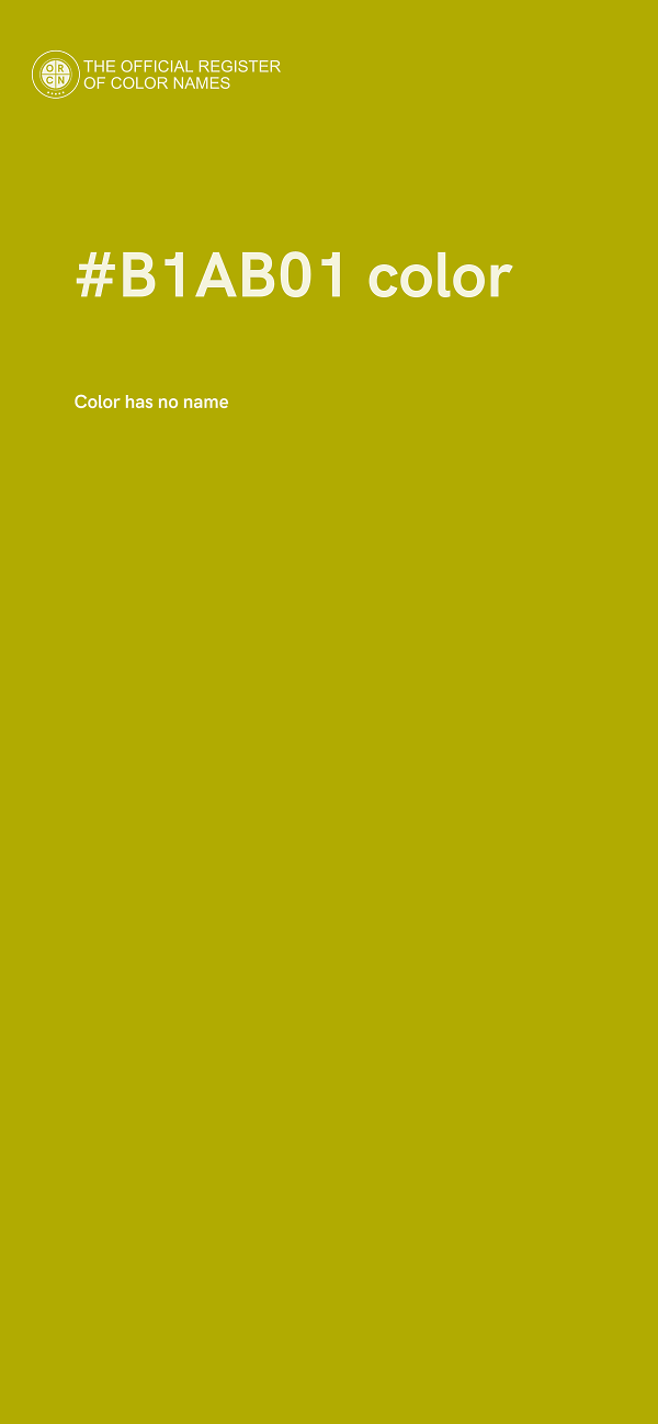 #B1AB01 color image