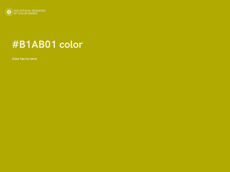 #B1AB01 color image