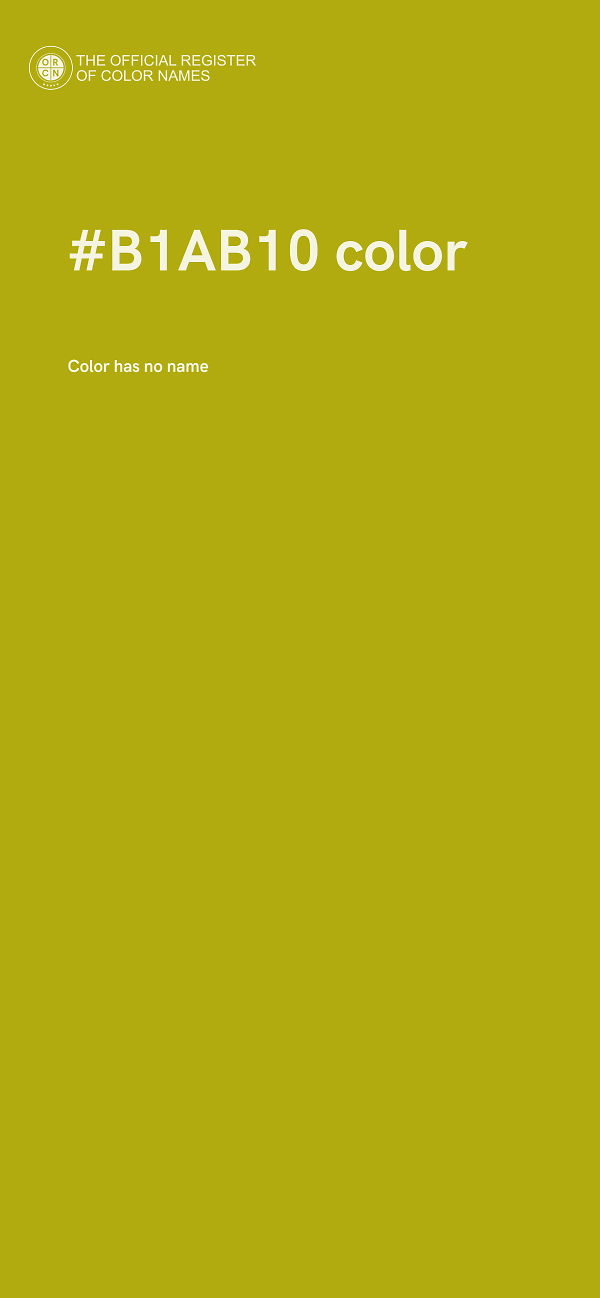 #B1AB10 color image