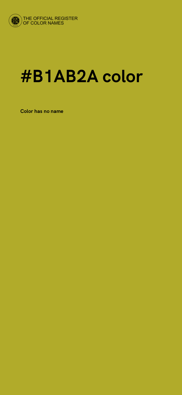 #B1AB2A color image