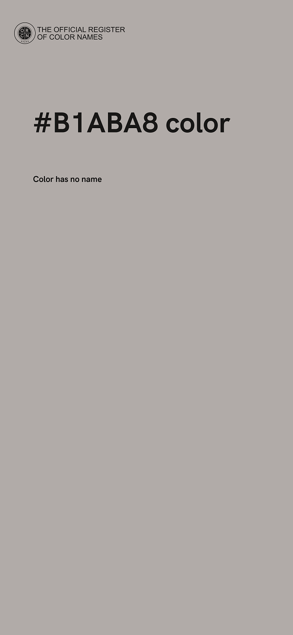 #B1ABA8 color image