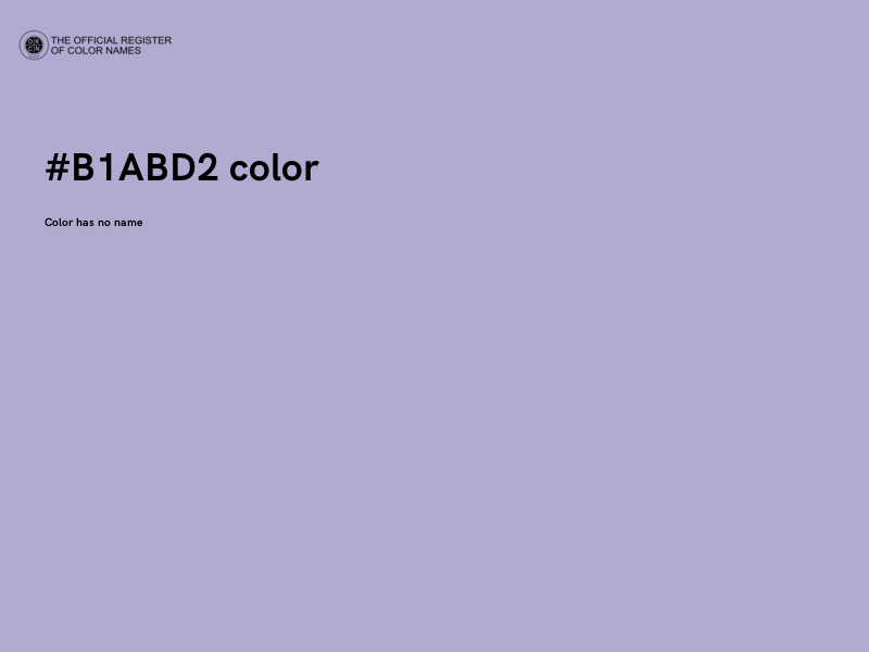 #B1ABD2 color image
