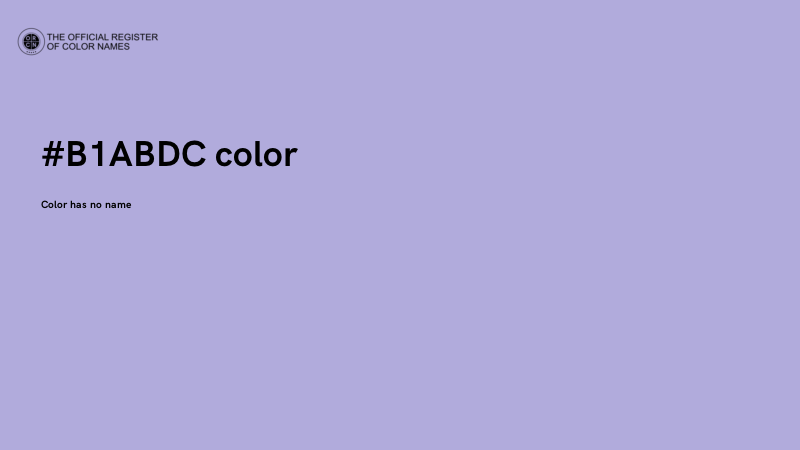 #B1ABDC color image