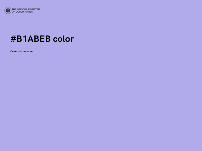 #B1ABEB color image
