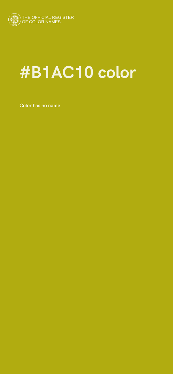 #B1AC10 color image