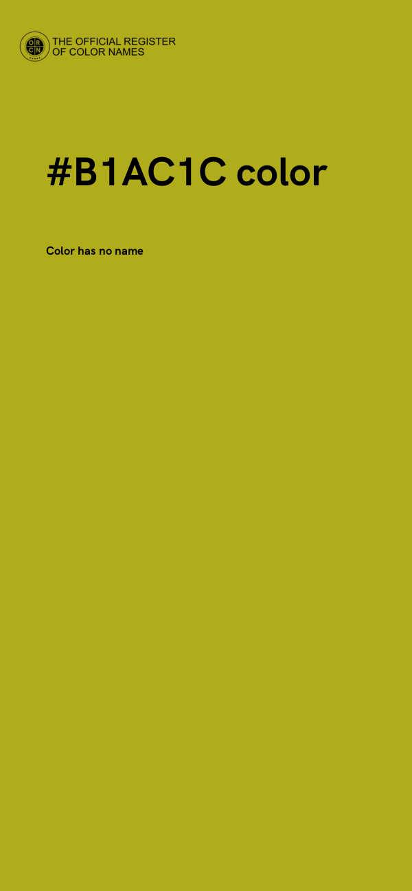 #B1AC1C color image