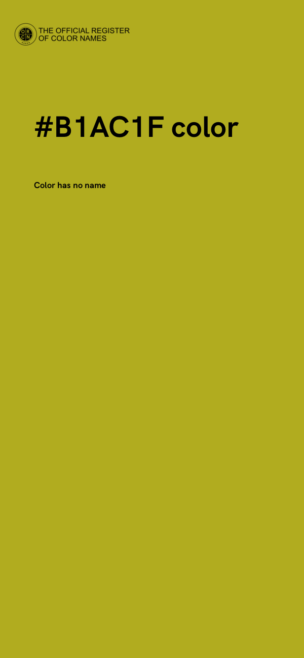 #B1AC1F color image