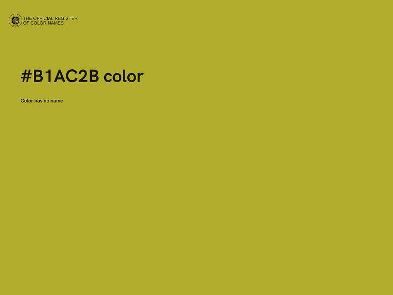 #B1AC2B color image