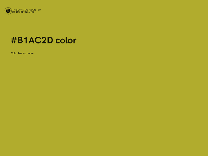 #B1AC2D color image