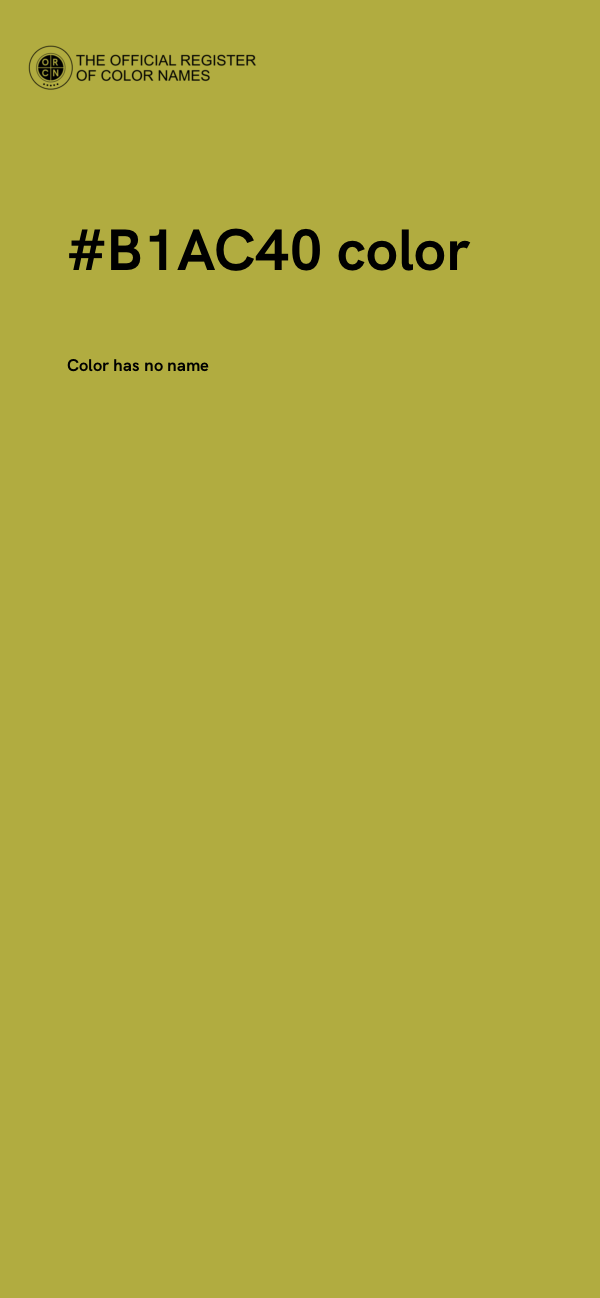#B1AC40 color image