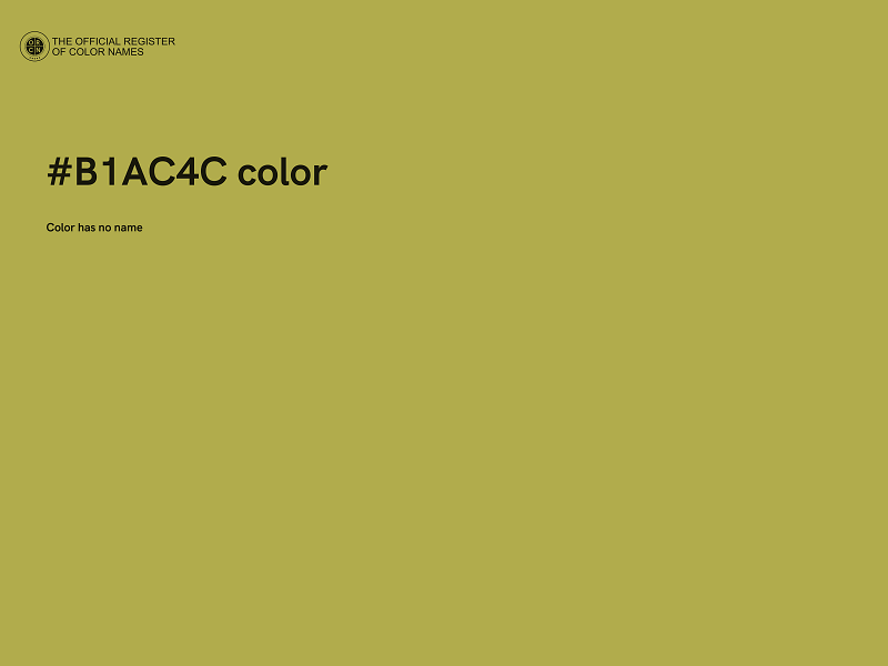 #B1AC4C color image