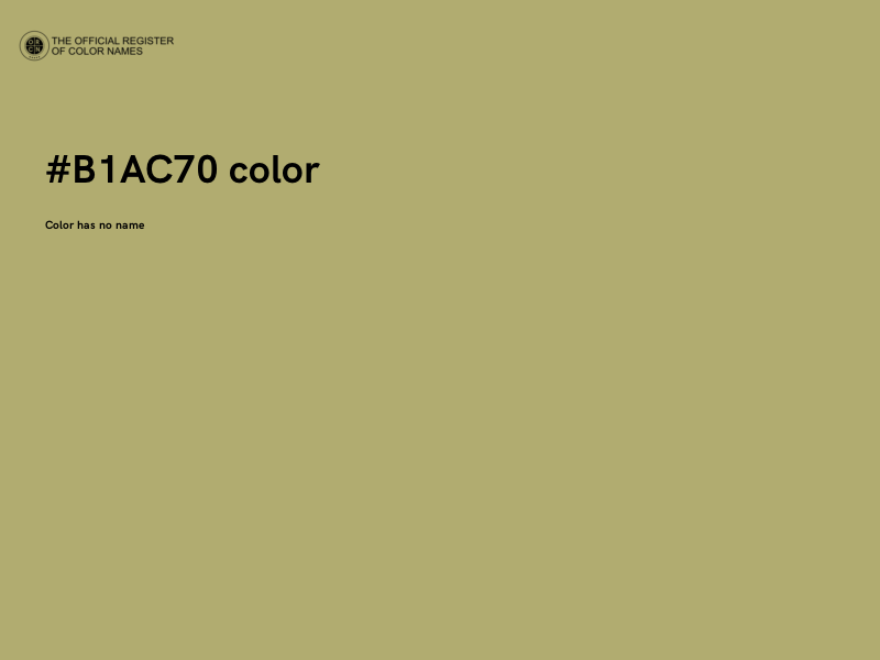 #B1AC70 color image