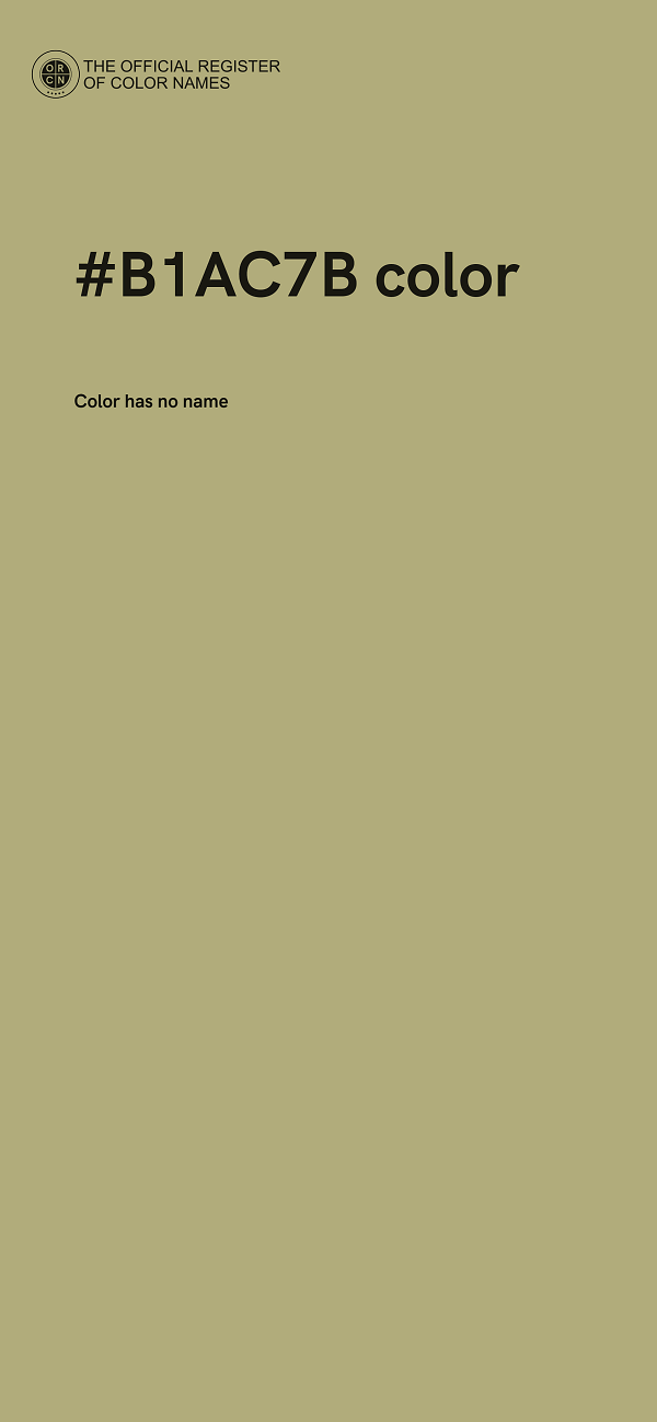 #B1AC7B color image