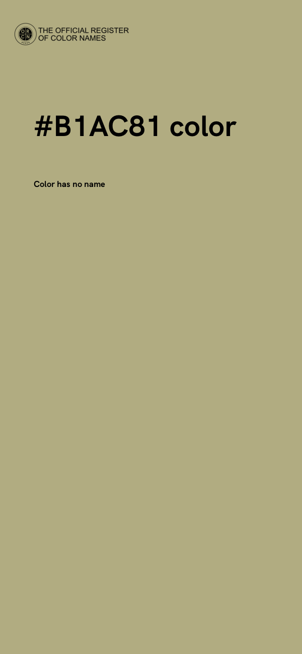 #B1AC81 color image