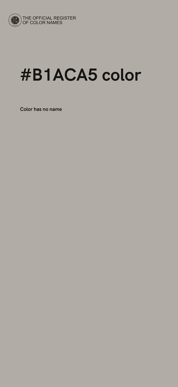 #B1ACA5 color image