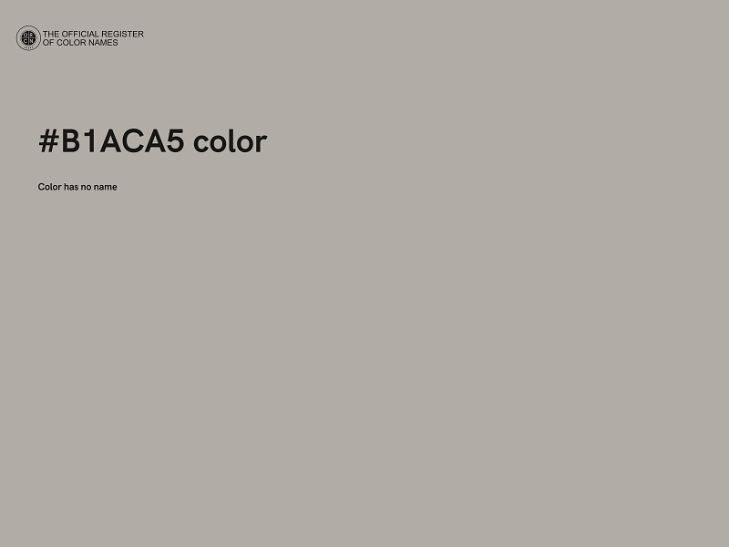 #B1ACA5 color image