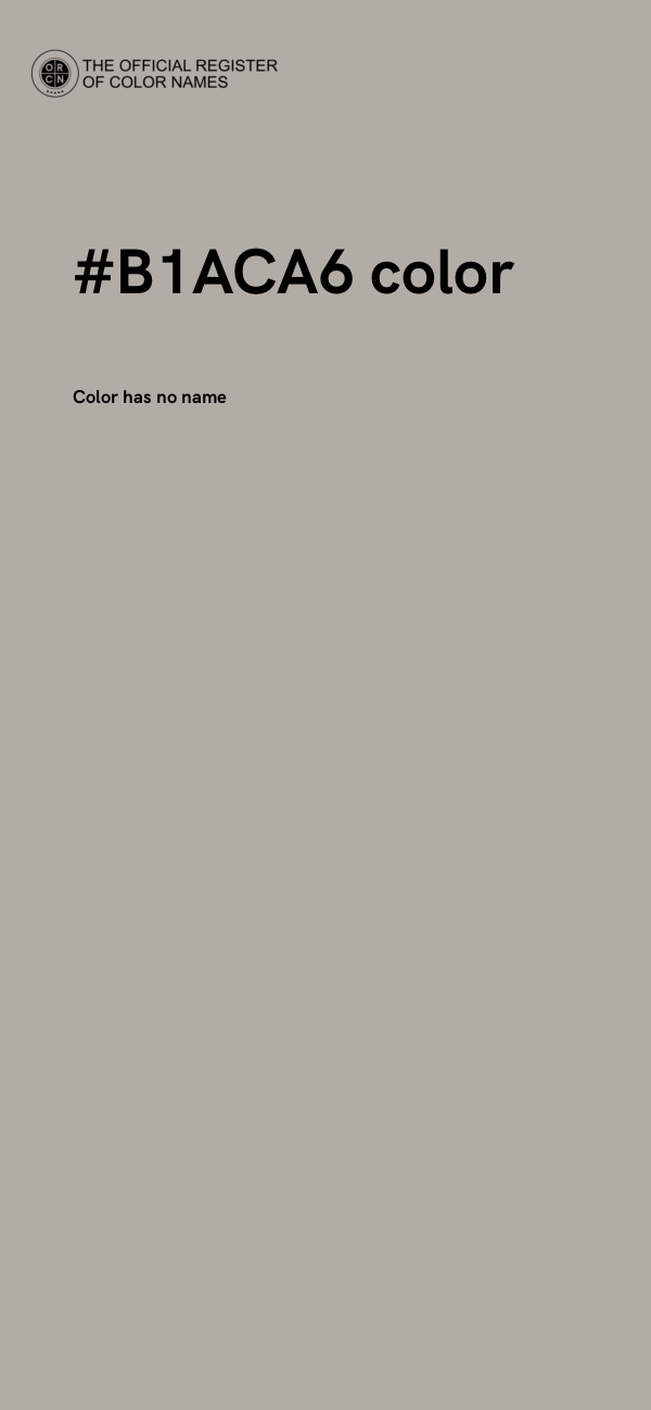 #B1ACA6 color image