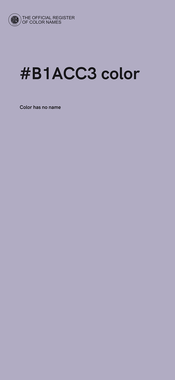 #B1ACC3 color image