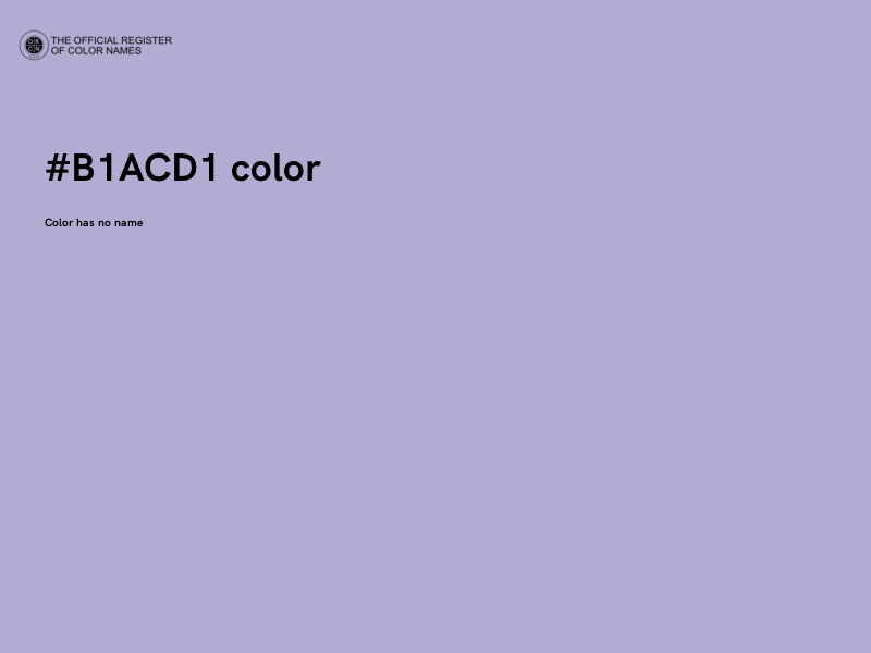 #B1ACD1 color image