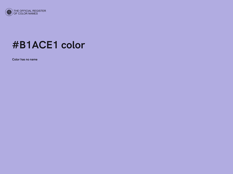 #B1ACE1 color image