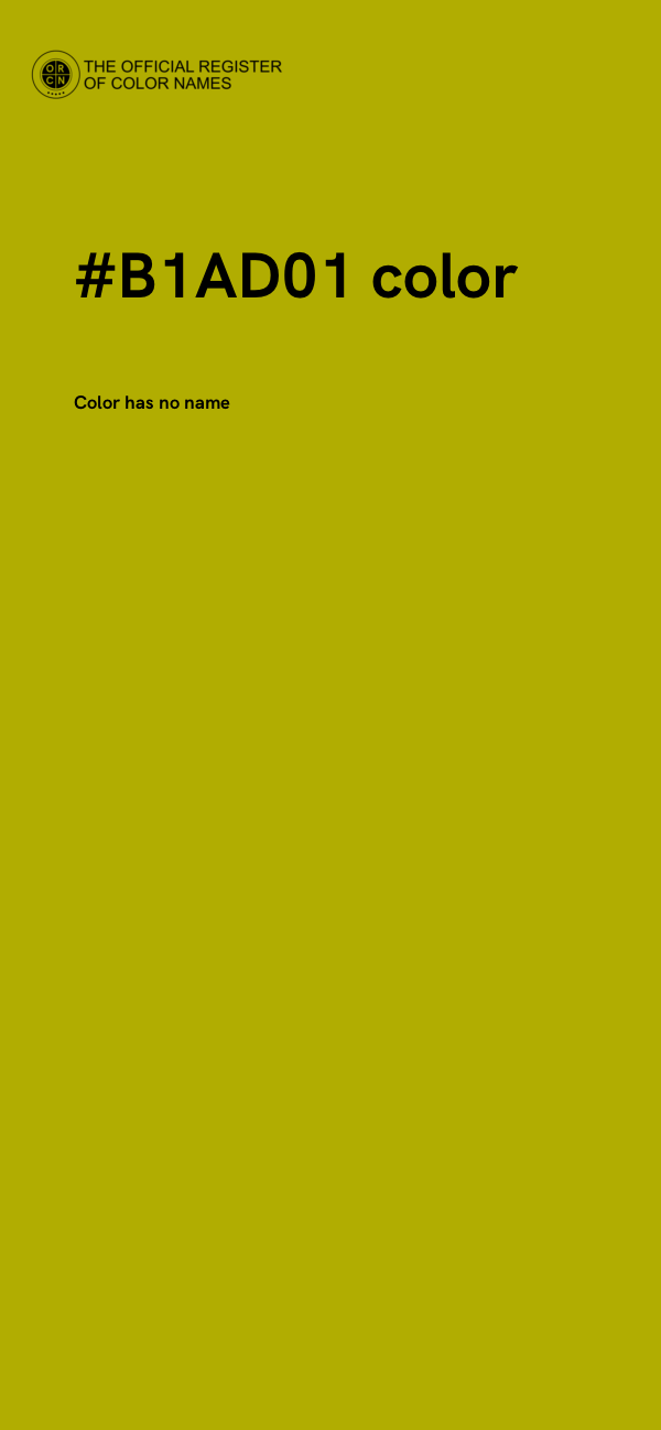 #B1AD01 color image
