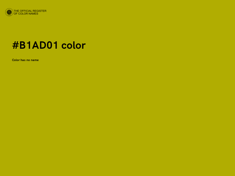 #B1AD01 color image