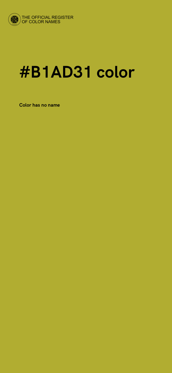 #B1AD31 color image