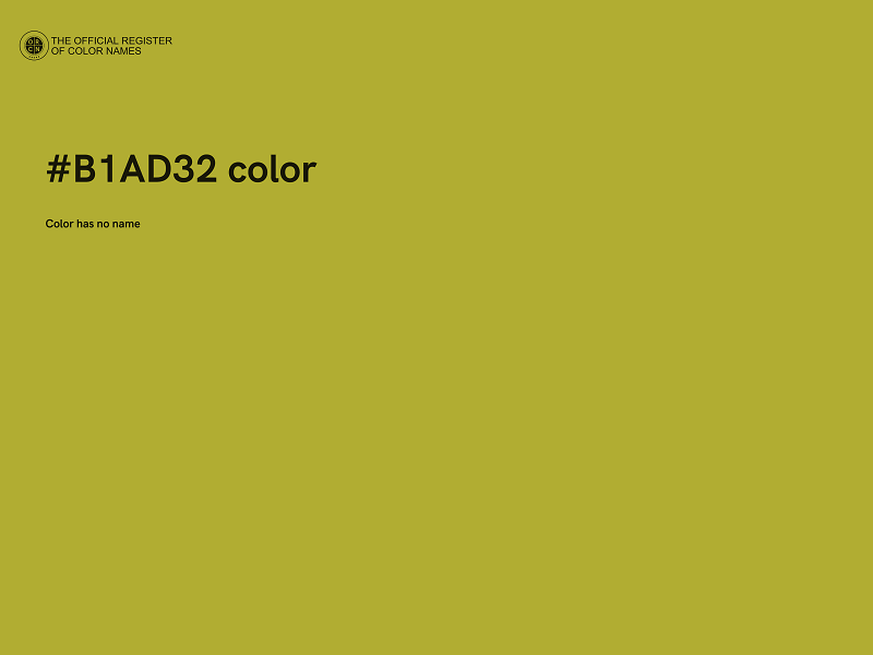 #B1AD32 color image