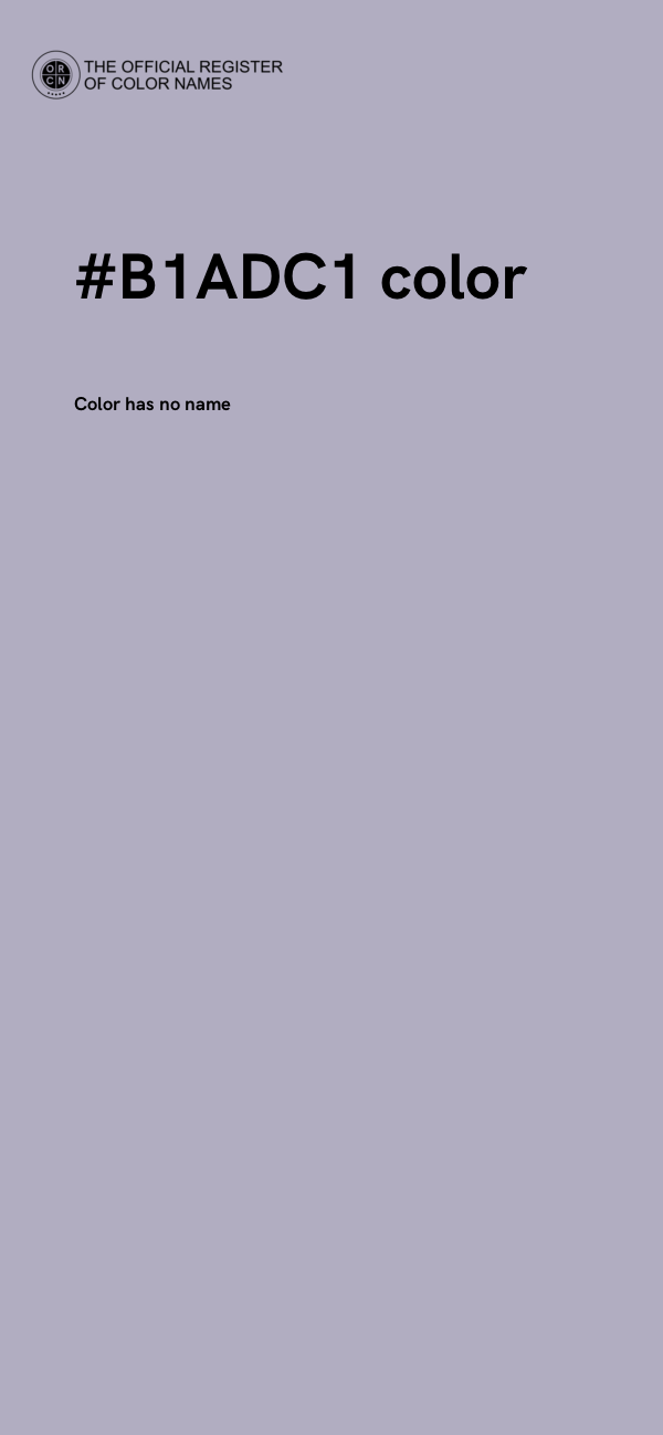 #B1ADC1 color image