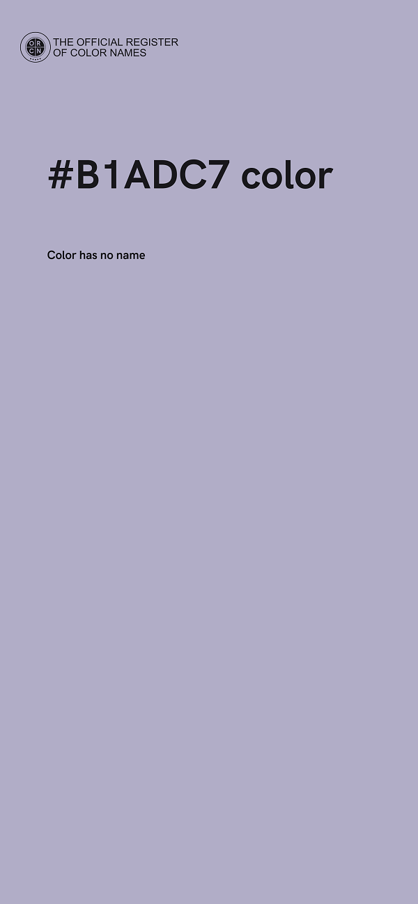 #B1ADC7 color image