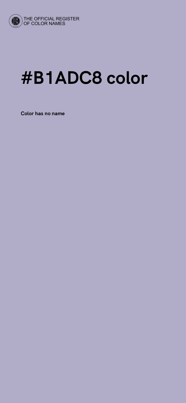 #B1ADC8 color image